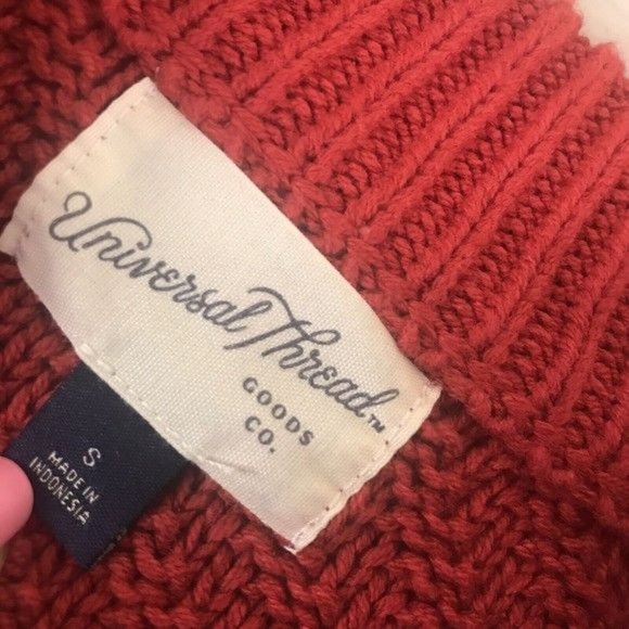 UNIVERSAL THREAD Chunky Knit Cotton Blend Sweater Pullover Size Small - Picture 7 of 8